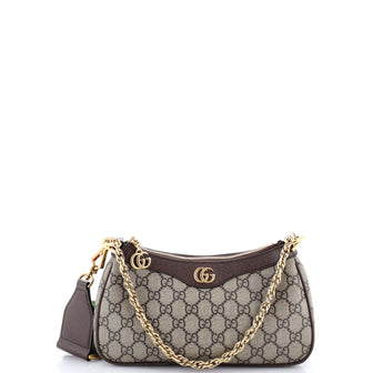 Gucci Ophidia Charm Shoulder Bag GG Coated Canvas Small
