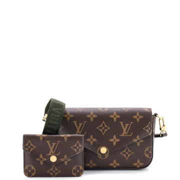 Louis Vuitton Felicie Strap & Go Handbag Monogram Canvas