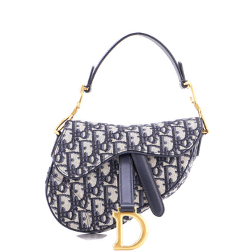 Christian Dior Saddle Handbag Oblique Canvas Mini
