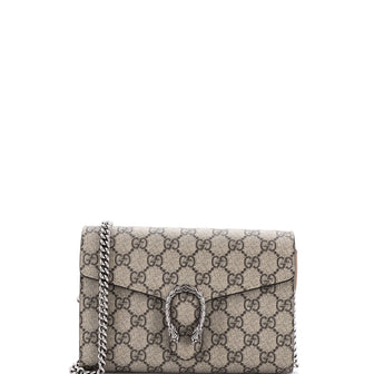 Gucci Dionysus Chain Wallet GG Coated Canvas Small
