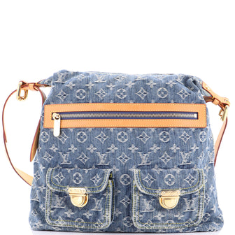 Louis Vuitton Baggy Handbag Denim GM