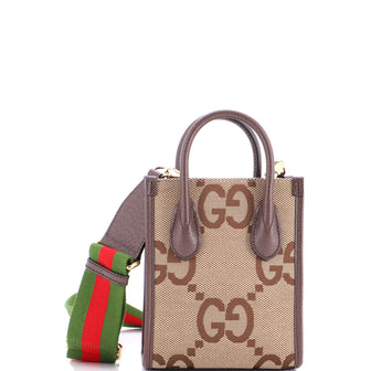 Gucci Vertical Tote Jumbo GG Canvas Mini