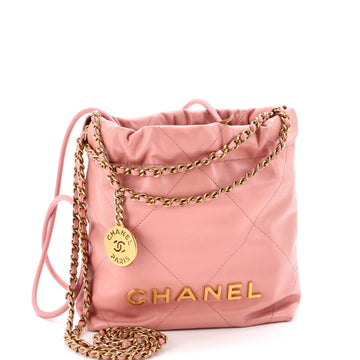 Chanel 22 Chain Hobo Quilted Calfskin Mini