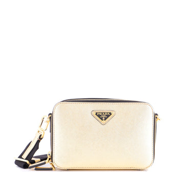 Prada Brique Camera Crossbody Bag Saffiano Leather Mini