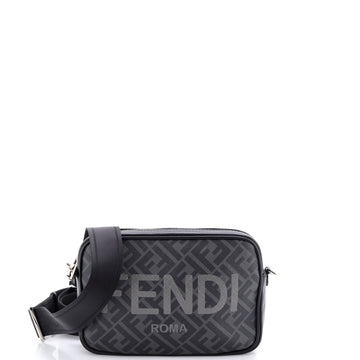 Fendi Logo Camera Case Bag Zucca Coated Canvas Medium