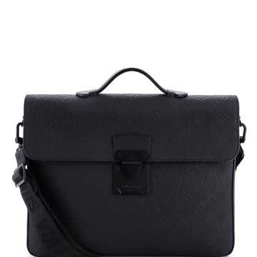 Louis Vuitton S Lock Briefcase Monogram Taurillon Leather