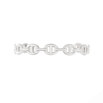 Hermes Chaine d'Ancre Enchainee Cuff Bracelet Sterling Silver Medium