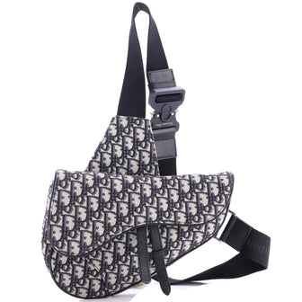 Christian Dior Saddle Crossbody Bag Oblique Canvas