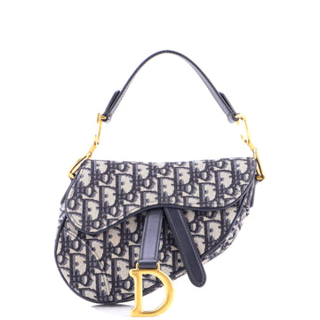Christian Dior Saddle Handbag Oblique Canvas Mini