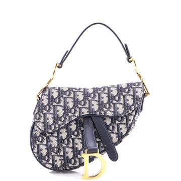 Christian Dior Saddle Handbag Oblique Canvas Mini