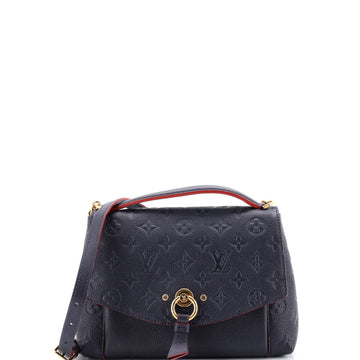 Louis Vuitton Blanche Handbag Monogram Empreinte Leather BB
