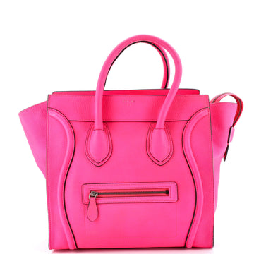Celine Luggage Bag Grainy Leather Mini