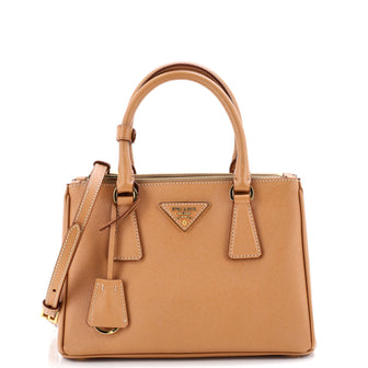 Prada Galleria Double Zip Tote Saffiano Leather Small