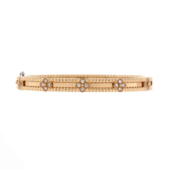 Van Cleef & Arpels Perlee Sweet Clovers Bracelet 18K Yellow Gold with Diamonds