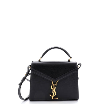 Saint Laurent Cassandra Top Handle Bag Leather Mini