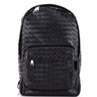 Bottega Veneta Front Pocket Backpack Intrecciato Leather Medium