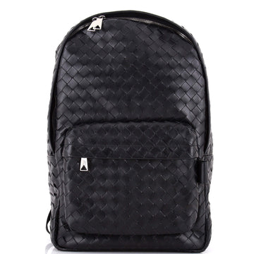 Bottega Veneta Front Pocket Backpack Intrecciato Leather Medium