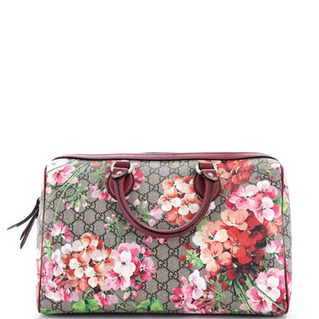Gucci Convertible Boston Bag Blooms Print GG Coated Canvas Medium