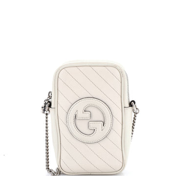 Gucci Blondie NM Crossbody Bag Diagonal Quilted Leather Mini