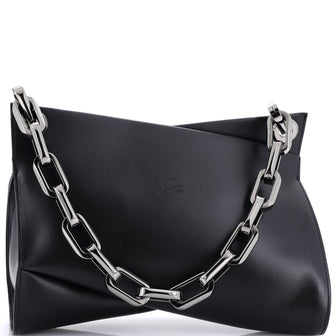 Christian Louboutin Loubitwist Chain Shoulder Bag Leather