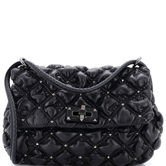 Valentino Garavani SpikeMe Flap Bag Quilted Leather Medium