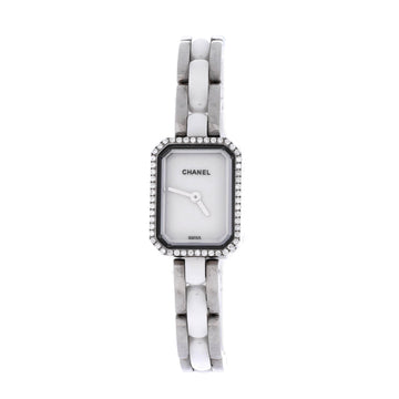 Chanel Premiere Mini Quartz Watch Stainless Steel and Ceramic with Diamond Bezel 15