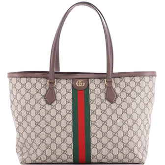 Gucci Ophidia Shopping Tote GG Coated Canvas Medium