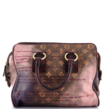 Louis Vuitton Mancrazy Jokes Handbag Monogram Canvas and Snakeskin