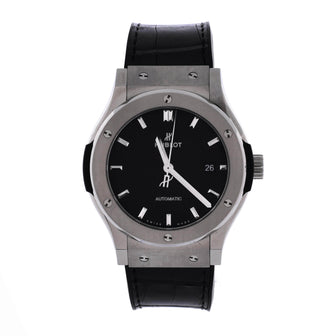 Hublot Classic Fusion Automatic Watch Titanium and Alligator with Rubber 42
