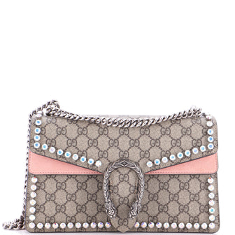Gucci Dionysus Bag Crystal Embellished GG Coated Canvas Small