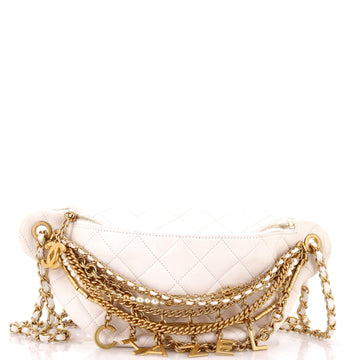 Chanel All About Chains Waist Bag Quilted Lambskin