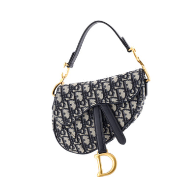 Christian Dior Saddle Handbag Oblique Canvas Mini