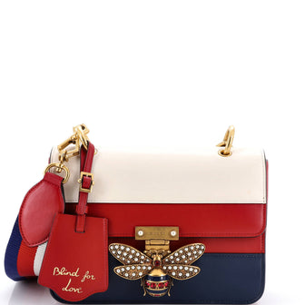 Gucci Queen Margaret Flap Bag Colorblock Leather Medium