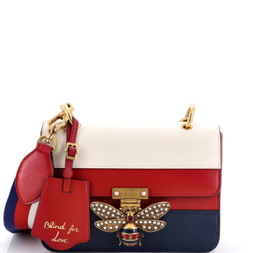 Gucci Queen Margaret Flap Bag Colorblock Leather Medium