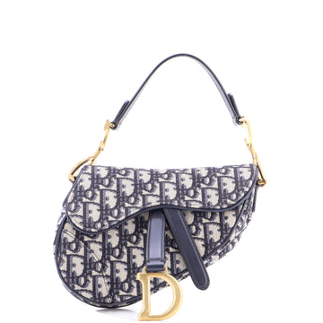 Christian Dior Saddle Handbag Oblique Canvas Mini