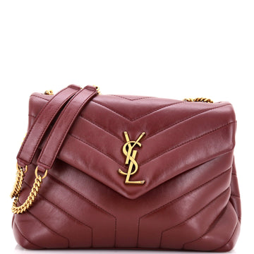 Saint Laurent Loulou Shoulder Bag Matelasse Chevron Leather Small