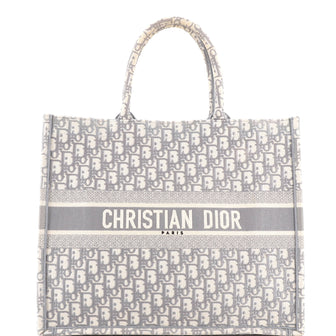 Christian Dior Book Tote Oblique Canvas Large