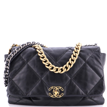 Chanel 19 Flap Bag Quilted Leather Maxi