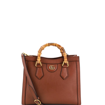 Gucci Diana NM Bamboo Handle Tote Leather Small