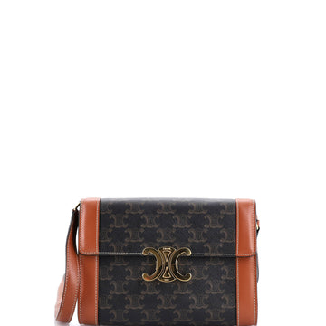 Celine Triomphe Crossbody Bag Triomphe Coated Canvas Small