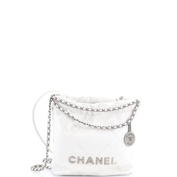 Chanel 22 Chain Hobo Quilted Calfskin Mini