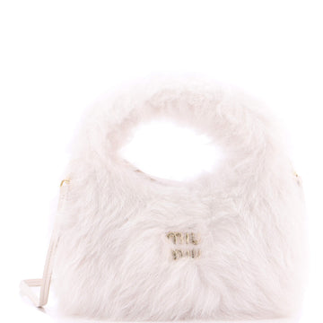 Miu Miu Wander Hobo Faux Fur Small