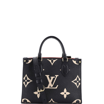 Louis Vuitton OnTheGo Tote Bicolor Monogram Empreinte Giant PM