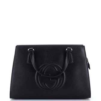 Gucci Soho Convertible Top Handle Satchel Leather Medium
