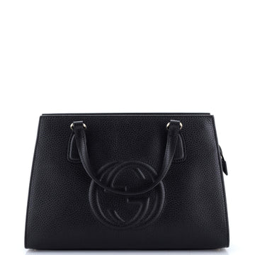 Gucci Soho Convertible Top Handle Satchel Leather Medium