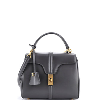 Celine 16 Top Handle Bag Smooth Calfskin Small