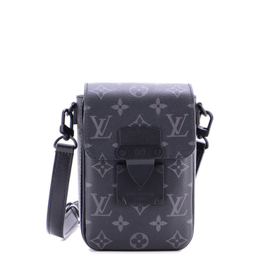 Louis Vuitton S Lock Vertical Wearable Wallet Monogram Eclipse Canvas