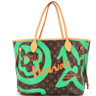 Louis Vuitton Neverfull NM Tote Limited Edition Tahitienne Cities Monogram Canvas MM