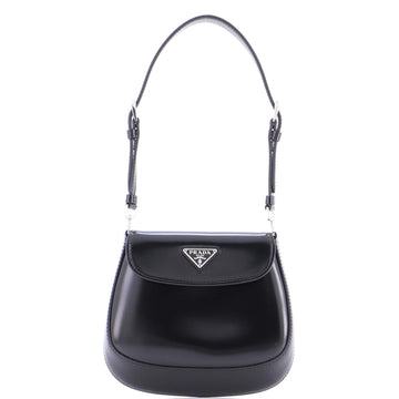 Prada Cleo Flap Shoulder Bag Spazzolato Leather Mini