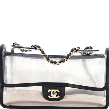 Chanel Sand By The Sea Flap Bag PVC with Lambskin Medium